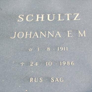 SCHULTZ Johanna E.M. 1911-1986