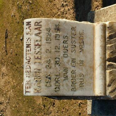 TESSELAAR Naomi 1924-1954