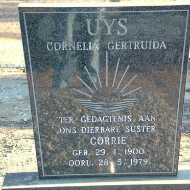 UYS Cornelia Gertruida 1900-1979