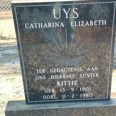 UYS Catharina Elizabeth 1901-1980
