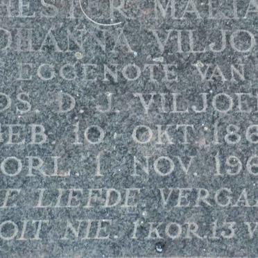 VILJOEN Hester Maria Johanna 1867-1962