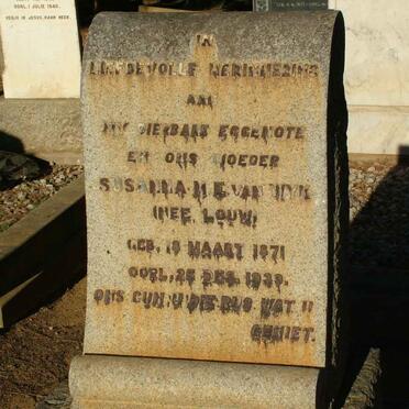 WYK Susanna M.E., van nee LOUW 1871-1939