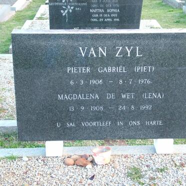ZYL Pieter Gabriël, van 1906-1976 &amp; Magdalena De Wet 1908-1992