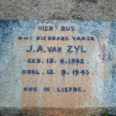 ZYL J.A., van 1862-1945