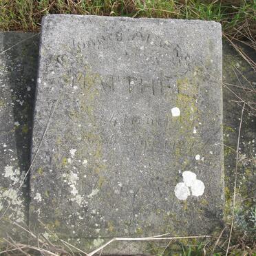 MATTHEE Johannes Albertus 1???-1924