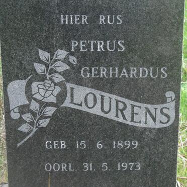 LOURENS Petrus Gerhardus 1899-1973