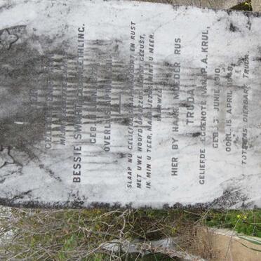 SWART Bessie nee NEETHLING 1872-1911 :: KRUL Truda nee SWART 1910-1948