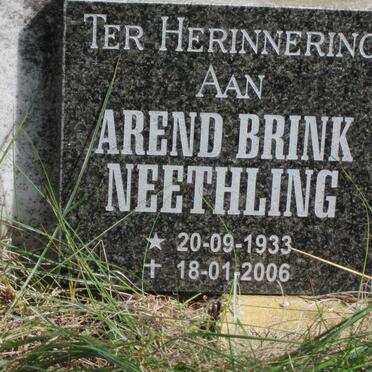 NEETHLING Arend Brink 1933-2006