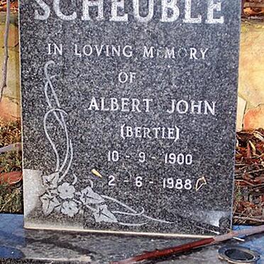 SCHEUBLÉ Albert John 1900-1988