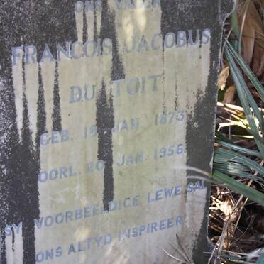 TOIT Francois Jacobus, du 1873-1956