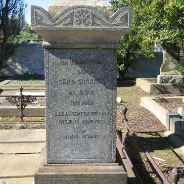 WET Sara Susanna, de nee FICK 1849-1933