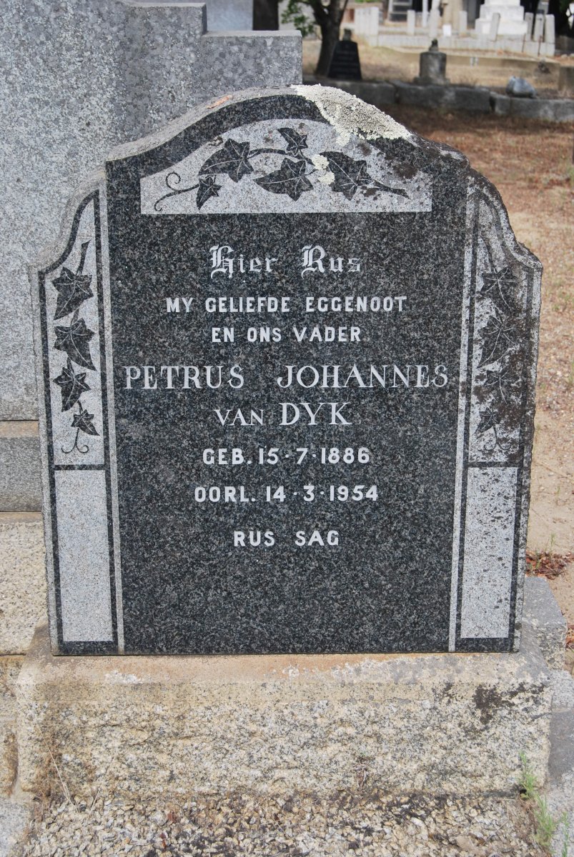 DYK Petrus Johannes, van 1886-1954