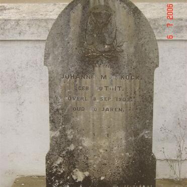 KOCK Johanna M., de nee DU TOIT -1903