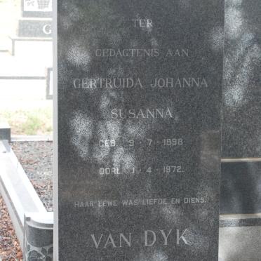 DYK Gertruida Johanna Susanna, van 1898-1972