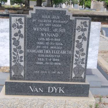 DYK Wessel Jurie Wynand, van 1881-1954 &amp; Margaretha Elizabeth GELDENHUYS 1893-1978