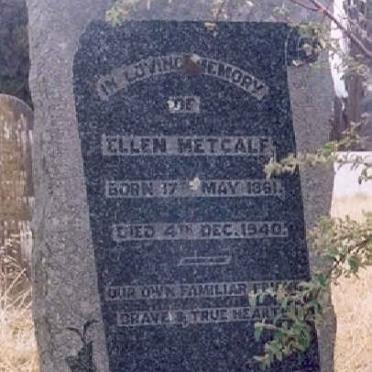 METCALF Ellen 1861-1940