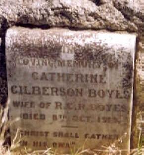 BOYES Catherine Gilberson - 18??