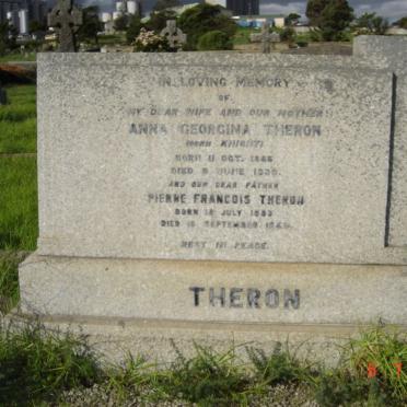 THERON  Pierre Francois 1883-1948 &amp; Anna Georgina KNIGHT 1866-1930