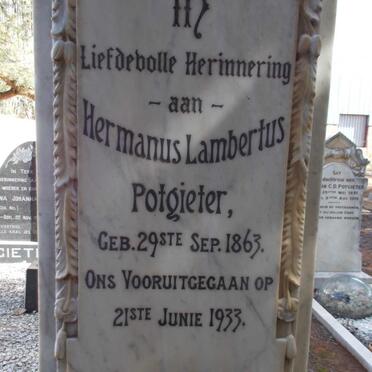 POTGIETER Hermanus Lambertus 1863-1933