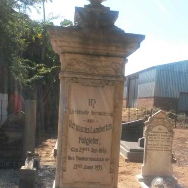 POTGIETER Hermanus Lambertus 1863-1933