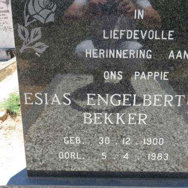 BEKKER Esias Engelbertus 1900-1983