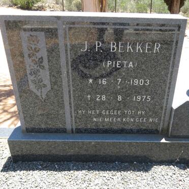 BEKKER J.P. 1903-1975 &amp; A.E. GEYSER 1906-1994
