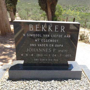 BEKKER Johannes P. 1913-1977