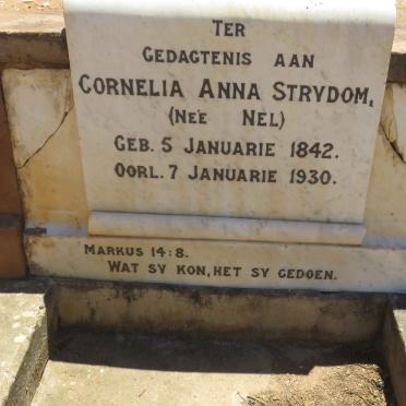 STRYDOM Cornelia Anna nee NEL 1842-1930