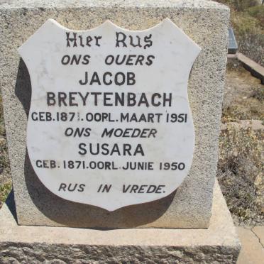 BREYTENBACH Jacob 1871-1951 &amp; Susara 1871-1950