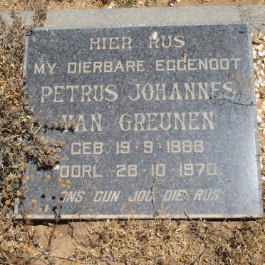 GREUNEN Petrus Johannes, van 1888-1970