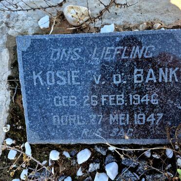 BANK Kosie, van der 1946-1947