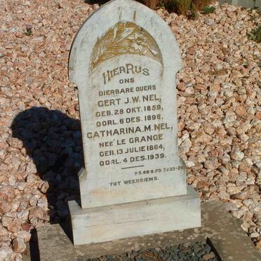 NEL Gert J.W. 1859-1898 &amp; Catharina M. LE GRANGE 1864-1939