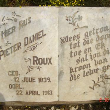 ROUX Pieter Daniel 1839-1913