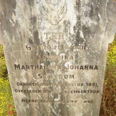 STRYDOM Cathrina Marthalena Johanna 1891-1908