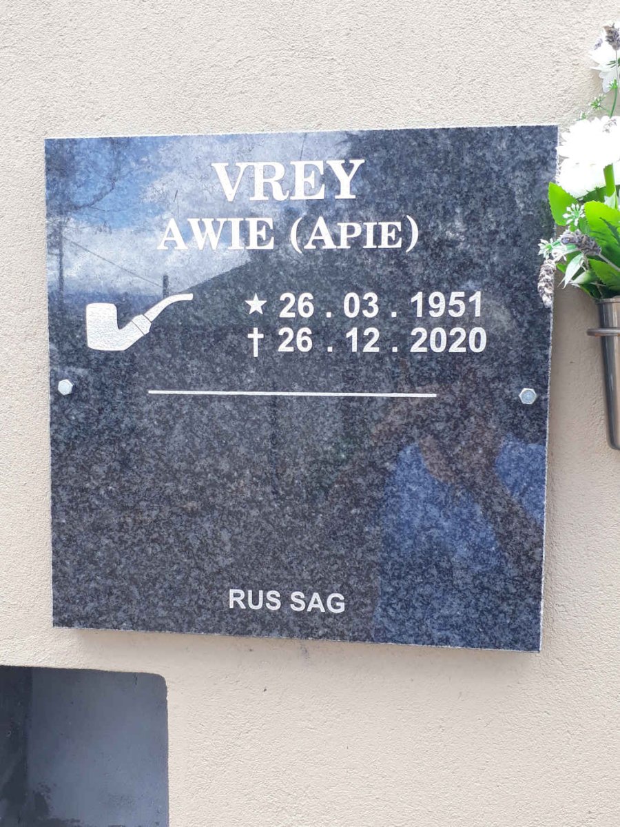 VREY Awie 1951-2020