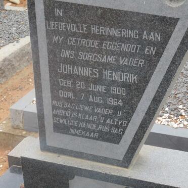 CLOETE Johannes Hendrik 1900-1964 &amp; Johanna M.W. 1910-1995