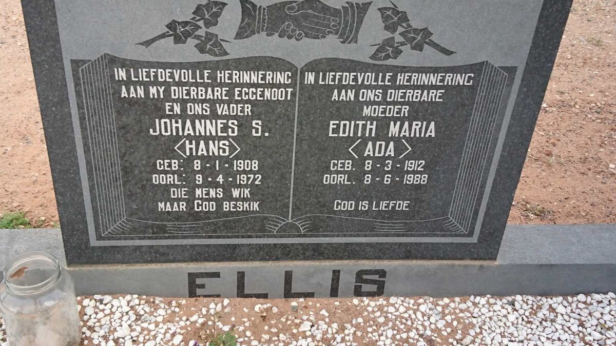 ELLIS Johannes S. 1908-1972 &amp; Edith Maria 1912-1988
