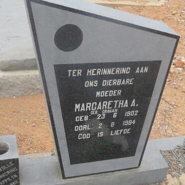 FOURIE Stephanus J. 1896-1972 &amp; Margaretha A. GRAHAM 1902-1984