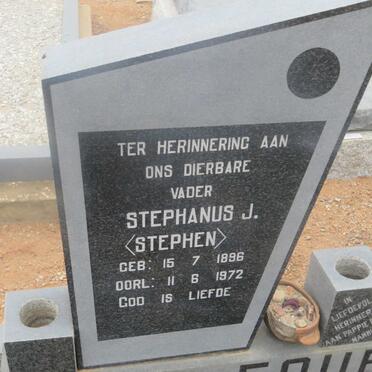 FOURIE Stephanus J. 1896-1972 &amp; Margaretha A. GRAHAM 1902-1984