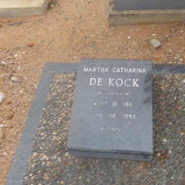 KOCK Martha Catharina, de nee ZIETSMAN 1911-1993