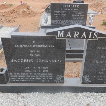 MARAIS Jacobus Johannes 1920-2000 &amp; Wilhelmina Maria STRYDOM 1930-1987