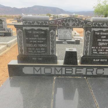 MOMBERG Douglas Thomas 1892-1964 &amp; Sophy V.D. WESTHUIZEN 1890-1978