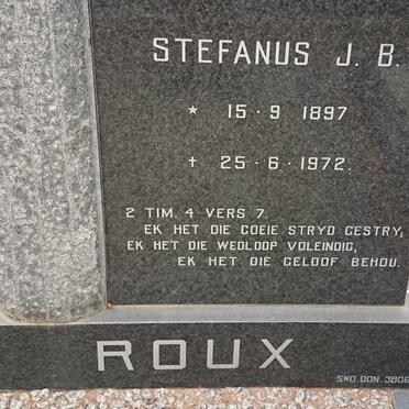 ROUX Stefanus J.B. 1897-1972