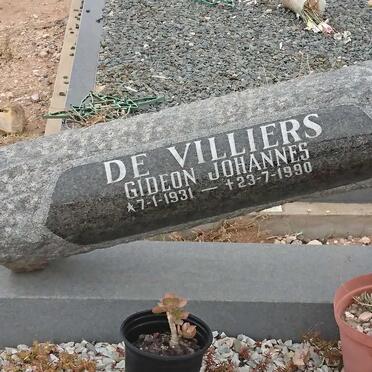 VILLIERS Gideon Johannes, de 1931-1990