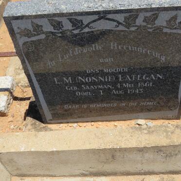 LATEGAN E.M. nee SAAYMAN 1861-1943
