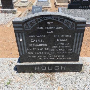 HOUGH Gabriel Gerhardus 1888-1968 &amp; Maria Cornelia STOFBERG 1884-1981