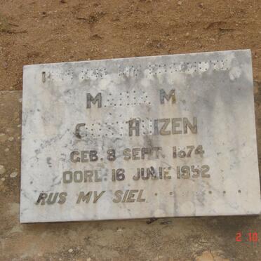 OOSTHUIZEN Maria M. 1874-1952