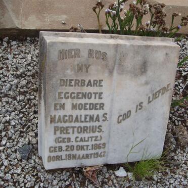 PRETORIUS Magdalena S. née CALITZ 1869-1942