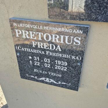 PRETORIUS Catharina Fredericka 1939-2022