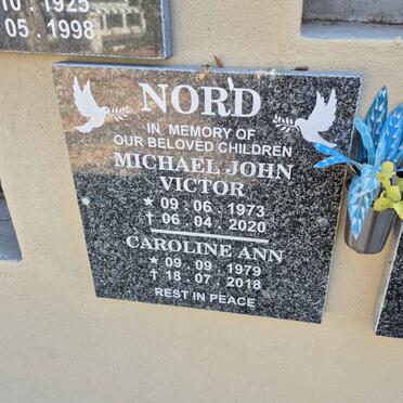 NORD Michael John Victor 1973-2020 & Caroline Ann 1979-2018